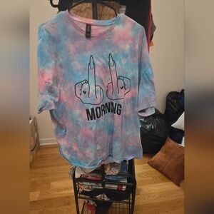 Gildan Softstyle Tie-Dye Graphic Tee “Morning” Size 3X Oversized